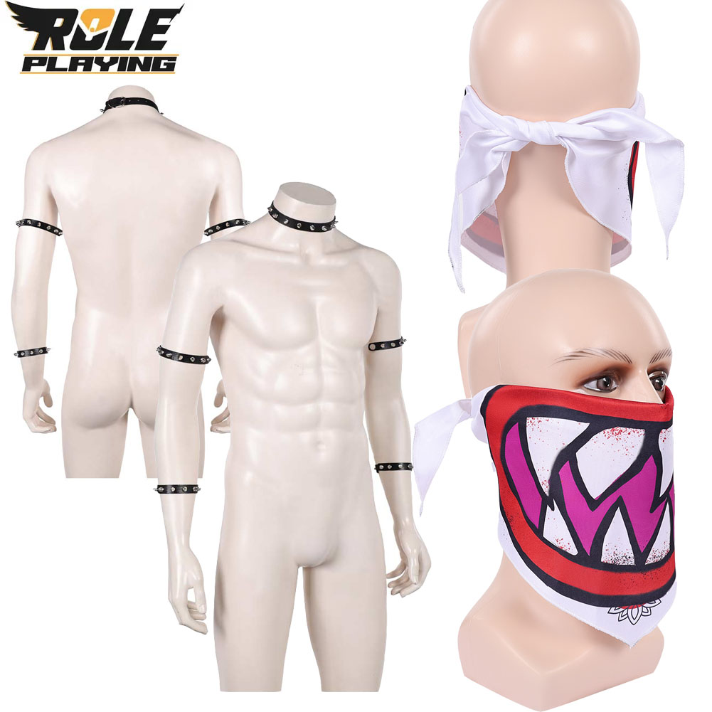 Men Accessories Style - Bowser Cosplay Scarf Mask Bracelet Collar