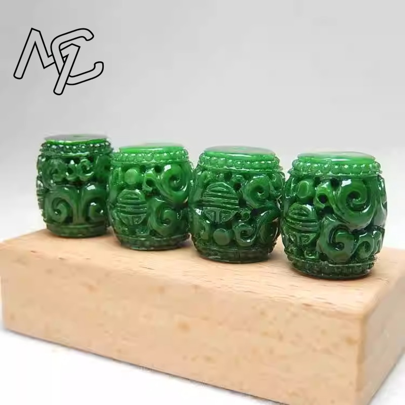 5pc Natural Green Jade Carving - Men Accessories Usa recension och pris