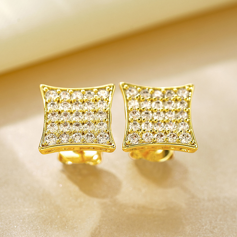 OXTAO Statement Square Stud Ea - Men'S Accessories Trending recension och pris