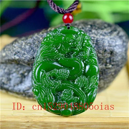 Natural Green Chinese Jade Dra - Men Accessories Usa recension och pris