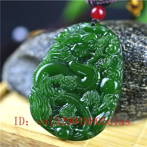 Natural Green Chinese Jade Dra - Men Accessories Usa recension och pris