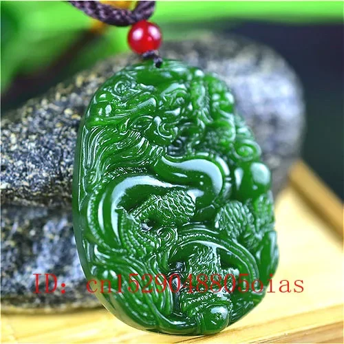 Natural Green Chinese Jade Dra - Men Accessories Usa recension och pris