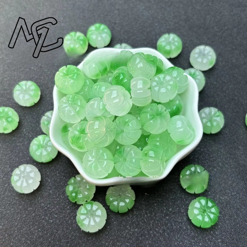 10pcs A Green Jade Pumpkin Bea - Men Accessories Usa recension och pris