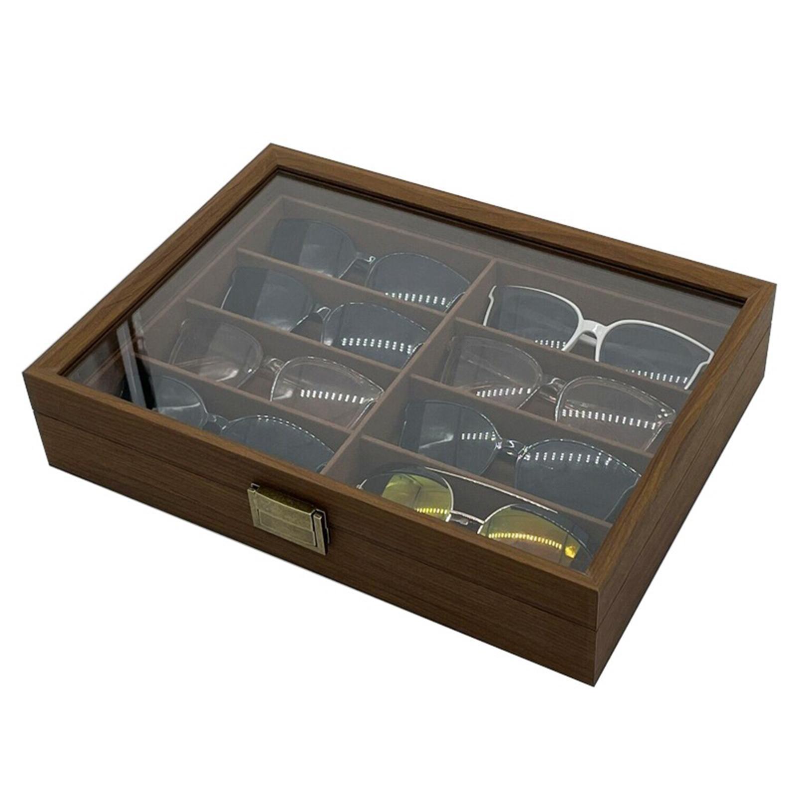 Wooden Sunglasses Organizer Bo - Men Accessories Drawer recension och pris