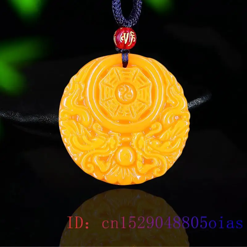 Yellow Jade Dragon Pendant Gif - Men Accessories Usa recension och pris