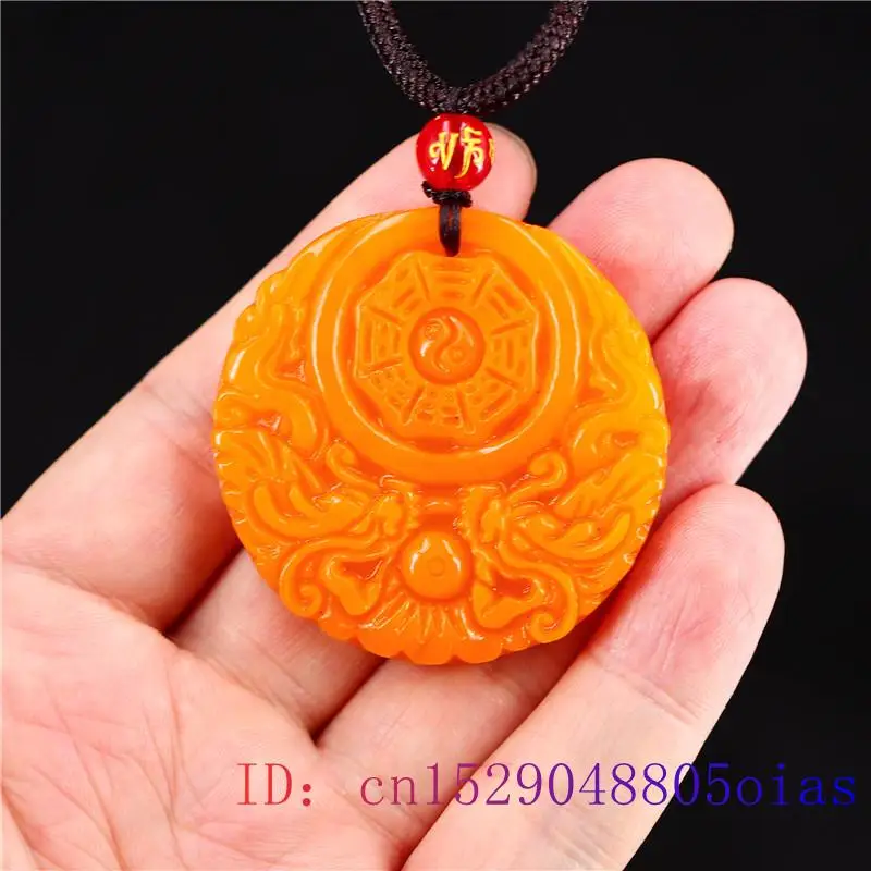 Yellow Jade Dragon Pendant Gif - Men Accessories Usa recension och pris