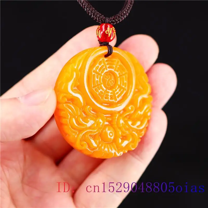 Yellow Jade Dragon Pendant Gif - Men Accessories Usa recension och pris