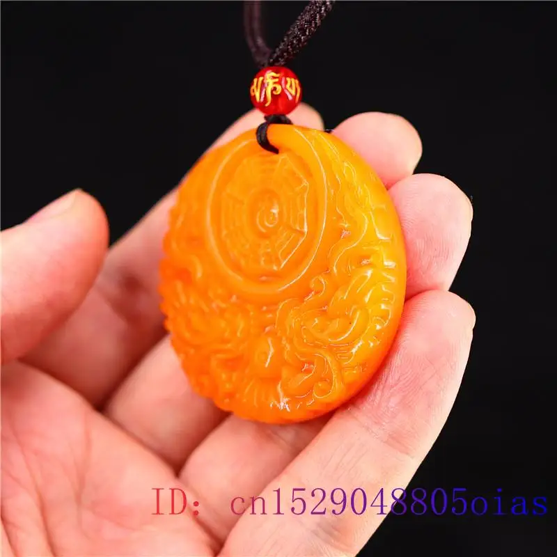 Yellow Jade Dragon Pendant Gif - Men Accessories Usa recension och pris