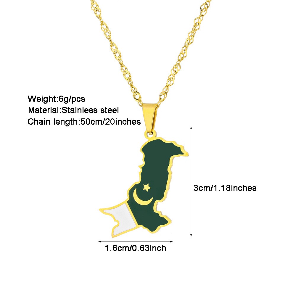2026 Enamel Pakistan Map Penda - Men Accessories In Pakistan recension och pris