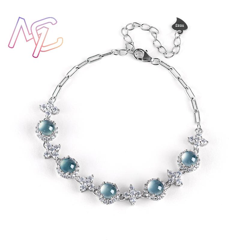 Blue Myanmar Jadeite Bracelet  - Men Accessories Usa recension och pris