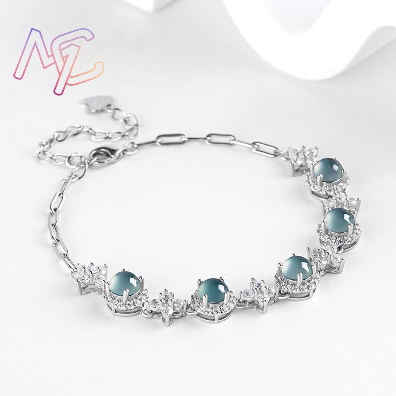 Blue Myanmar Jadeite Bracelet  - Men Accessories Usa recension och pris