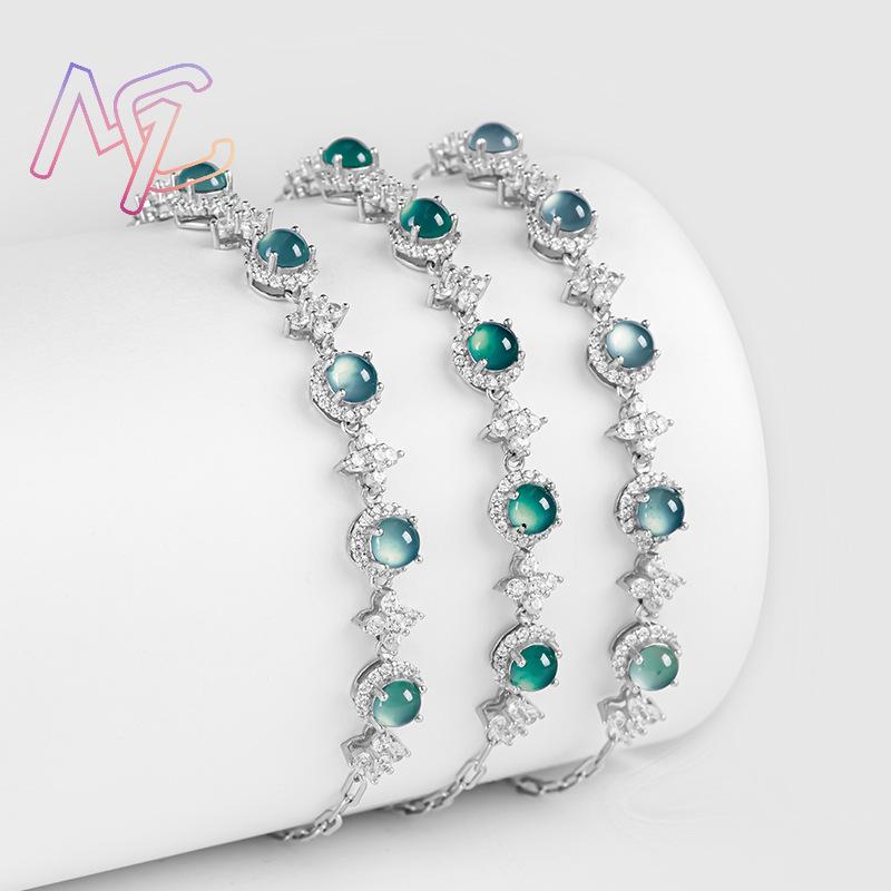 Blue Myanmar Jadeite Bracelet  - Men Accessories Usa recension och pris