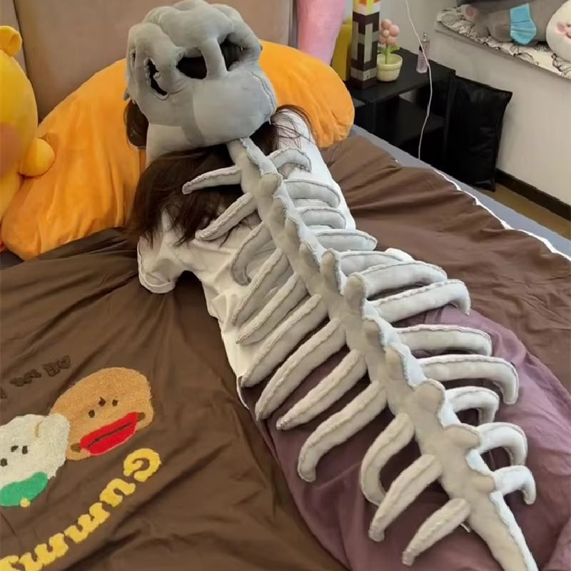 Dinosaur Skeleton Plush Hoodie - Men Accessories Style recension och pris