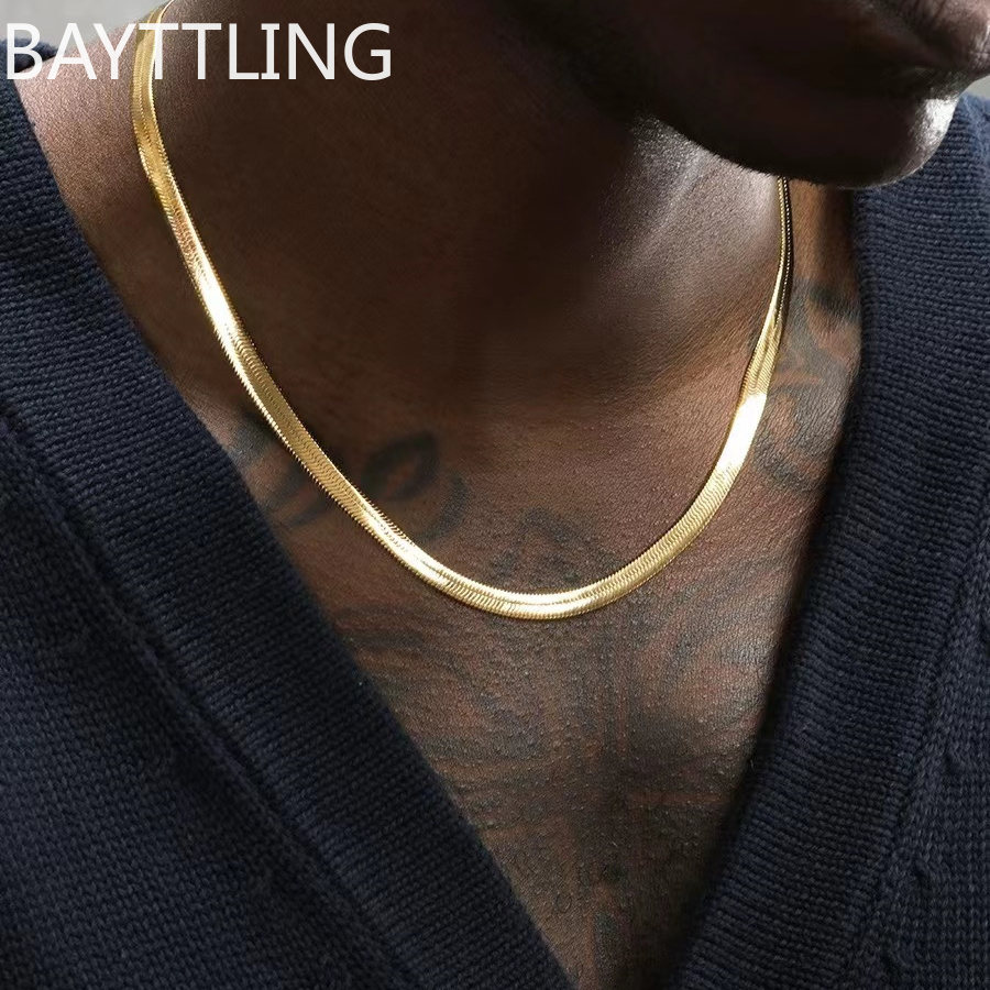 Men 925 sterling silver Gold 4 - Men'S Accessories Trending recension och pris