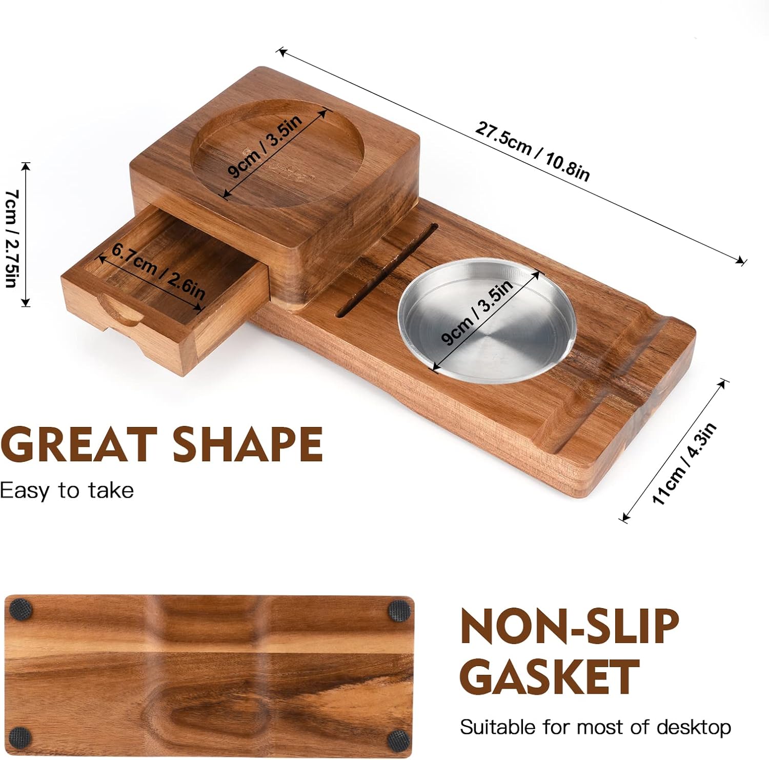 Ashtray Coaster Whiskey Glass  - Men Accessories Drawer recension och pris