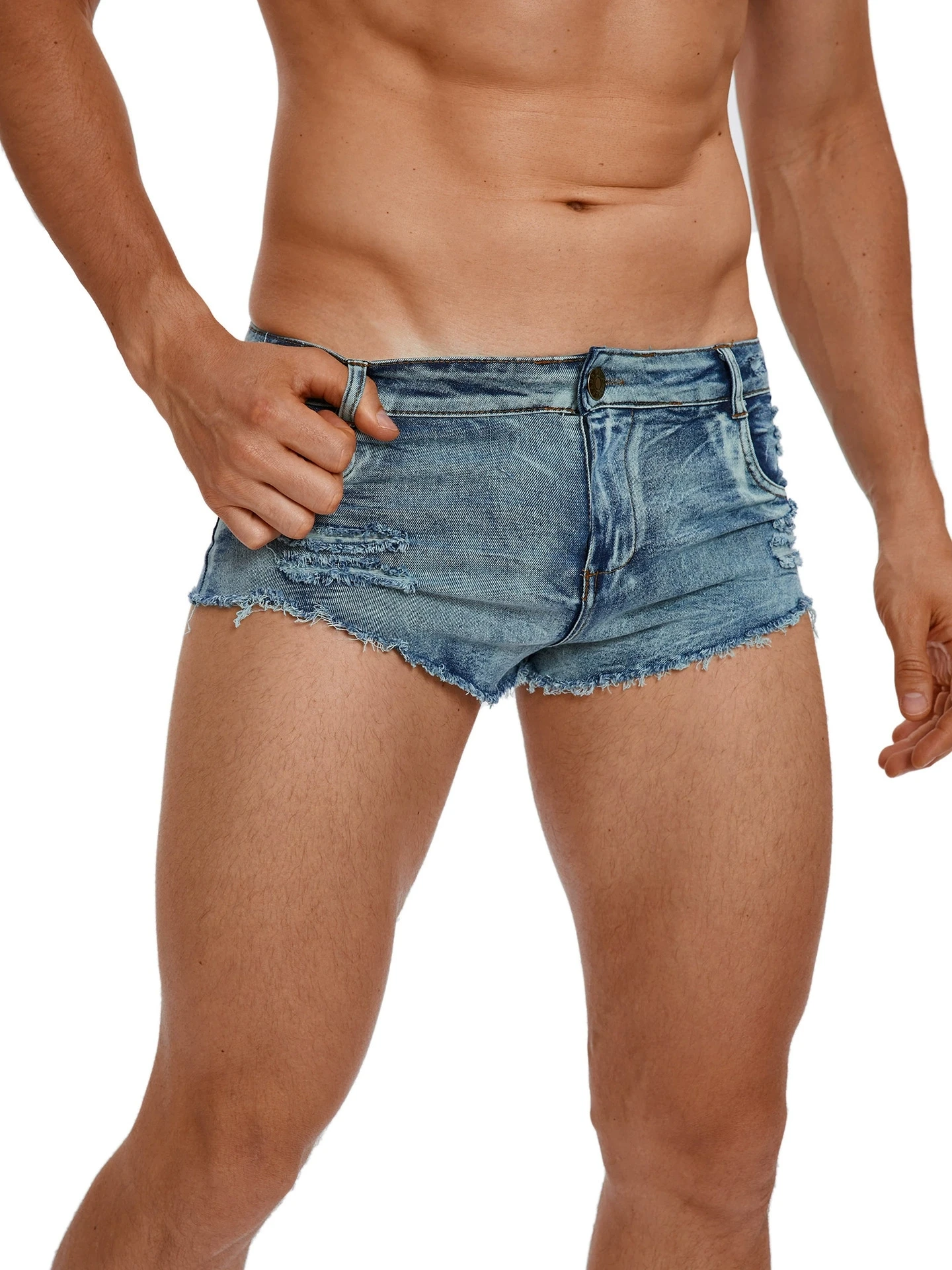 Men's Low Waist Jeans Shorts F - Men'S Accessories For Jeans recension och pris