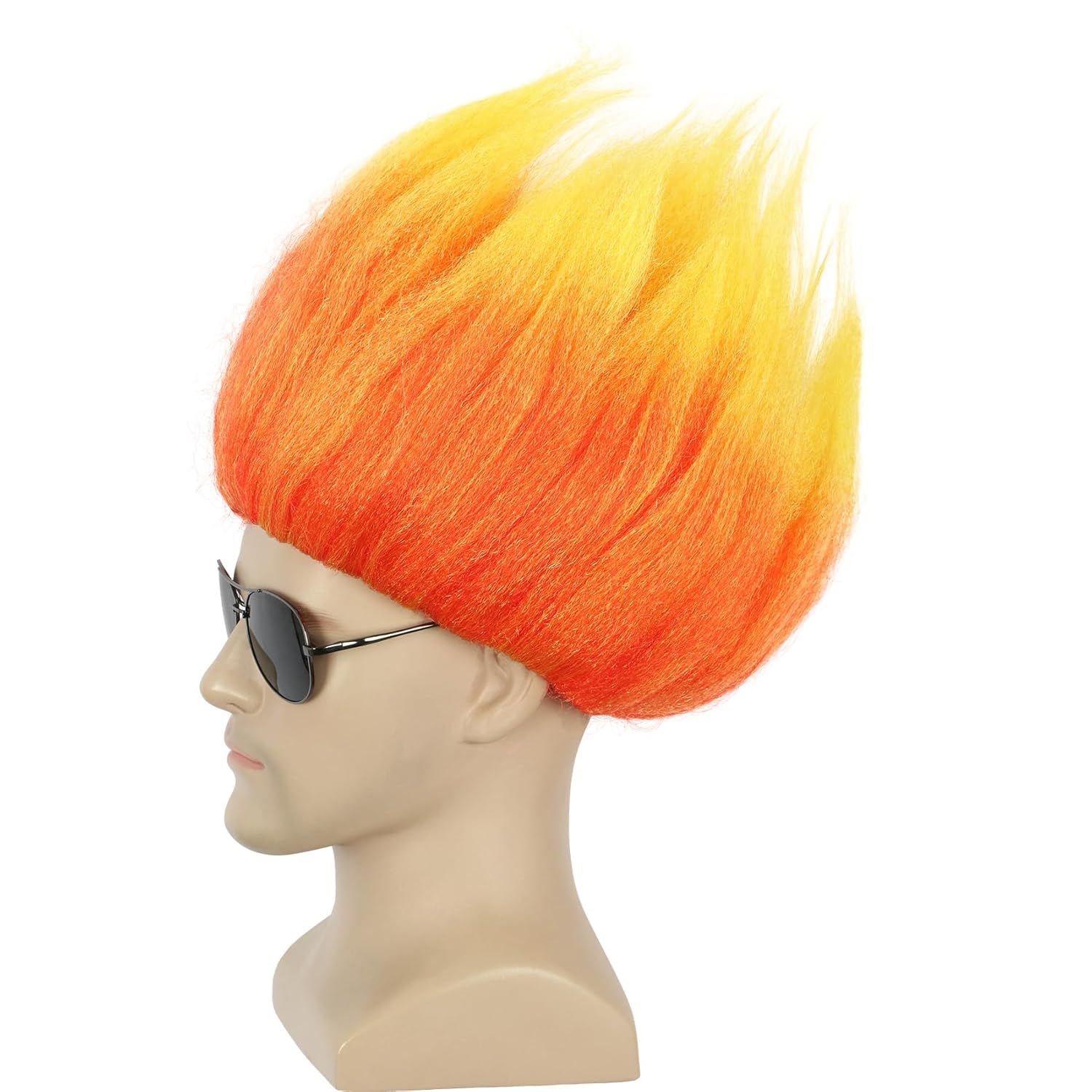 Short Orange Wig Spiky Anime W - Men Accessories Korea recension och pris