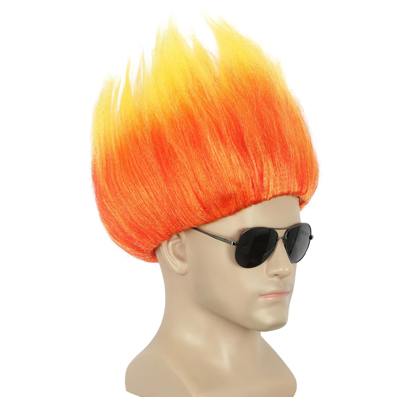 Short Orange Wig Spiky Anime W - Men Accessories Korea recension och pris